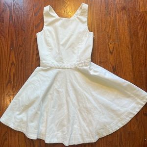 Polo Ralph Lauren White Girls Dress Size 10, New w/Tags, Back Cross-Cross Straps